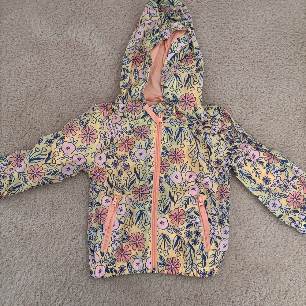Floral Kids Jacket with Hood